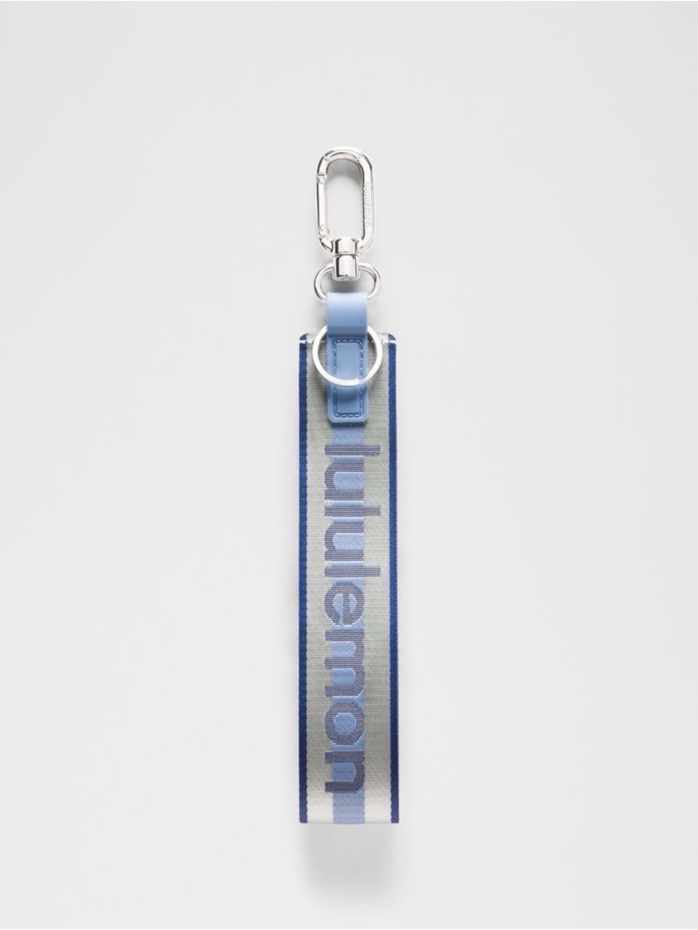 Lululemon Never Lost Keychain Coconut Ivory/Prep Blue/Clubhouse Blue NWT